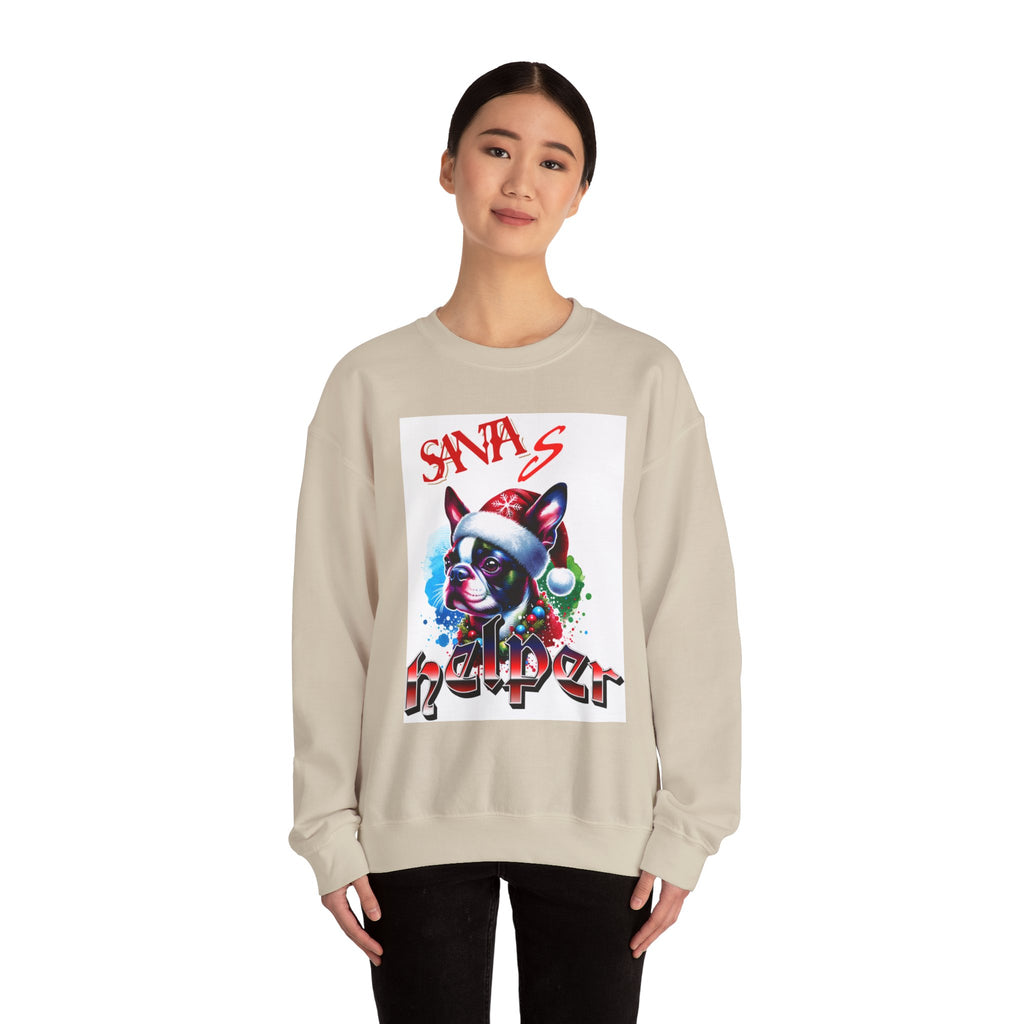 Christmas Puppy 'Santa's Helper' Sweatshirt — Jingle All The Way 2025