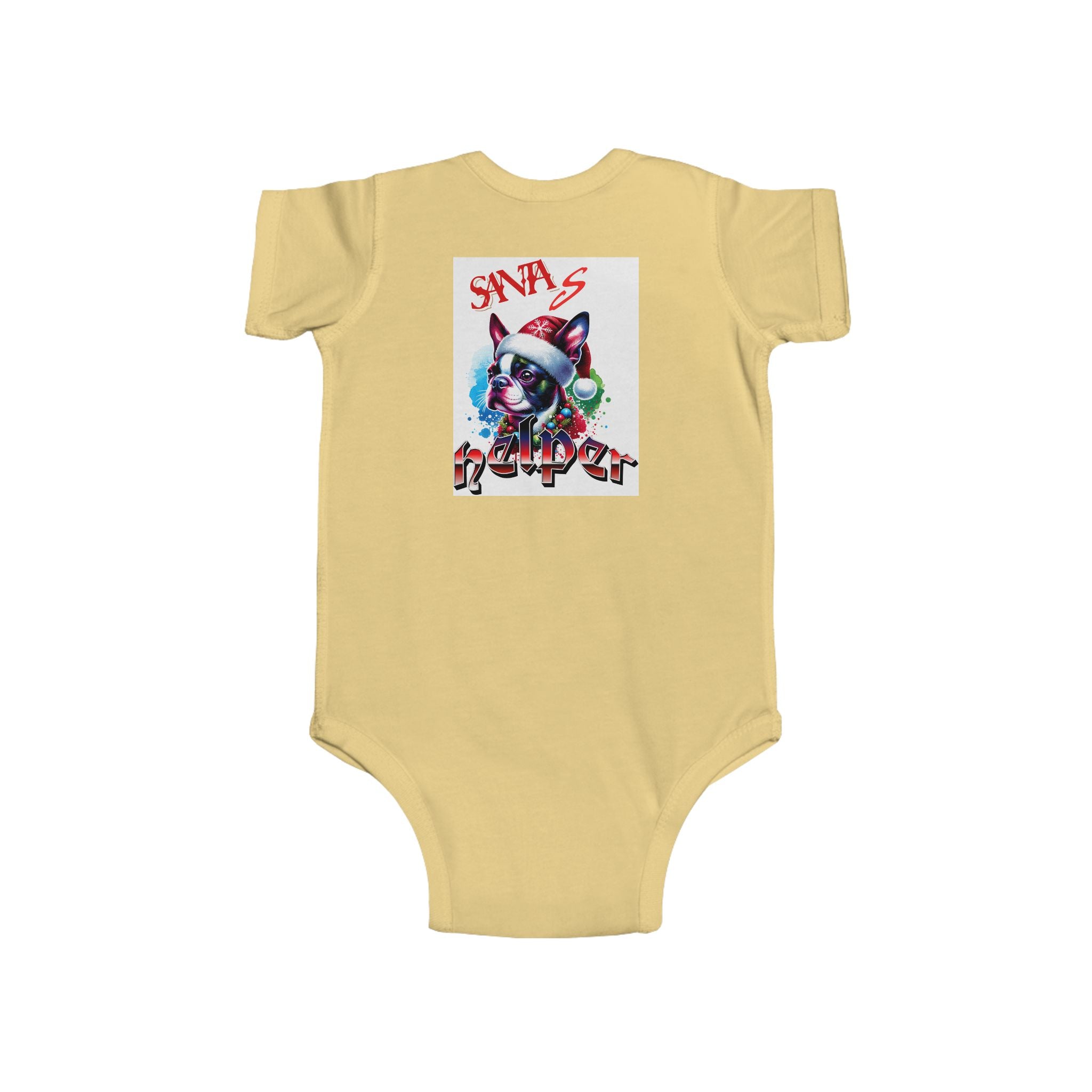 December Vibes Baby Bodysuit — Cute Grinch/Santa Pet Holiday Onesie