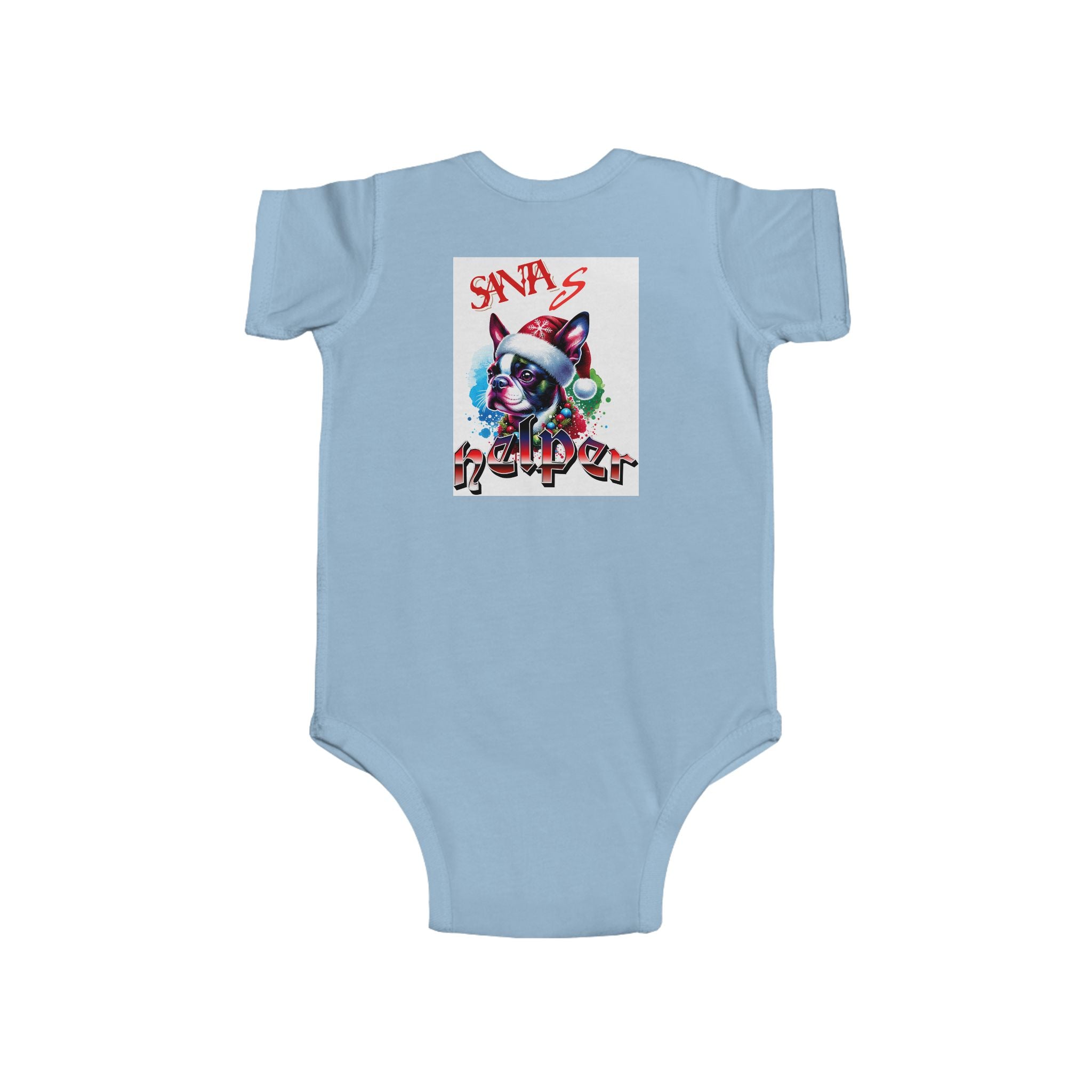 December Vibes Baby Bodysuit — Cute Grinch/Santa Pet Holiday Onesie