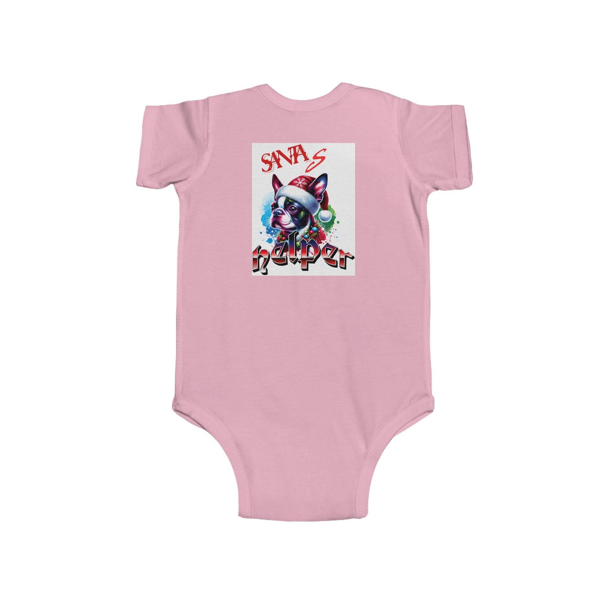 December Vibes Baby Bodysuit — Cute Grinch/Santa Pet Holiday Onesie