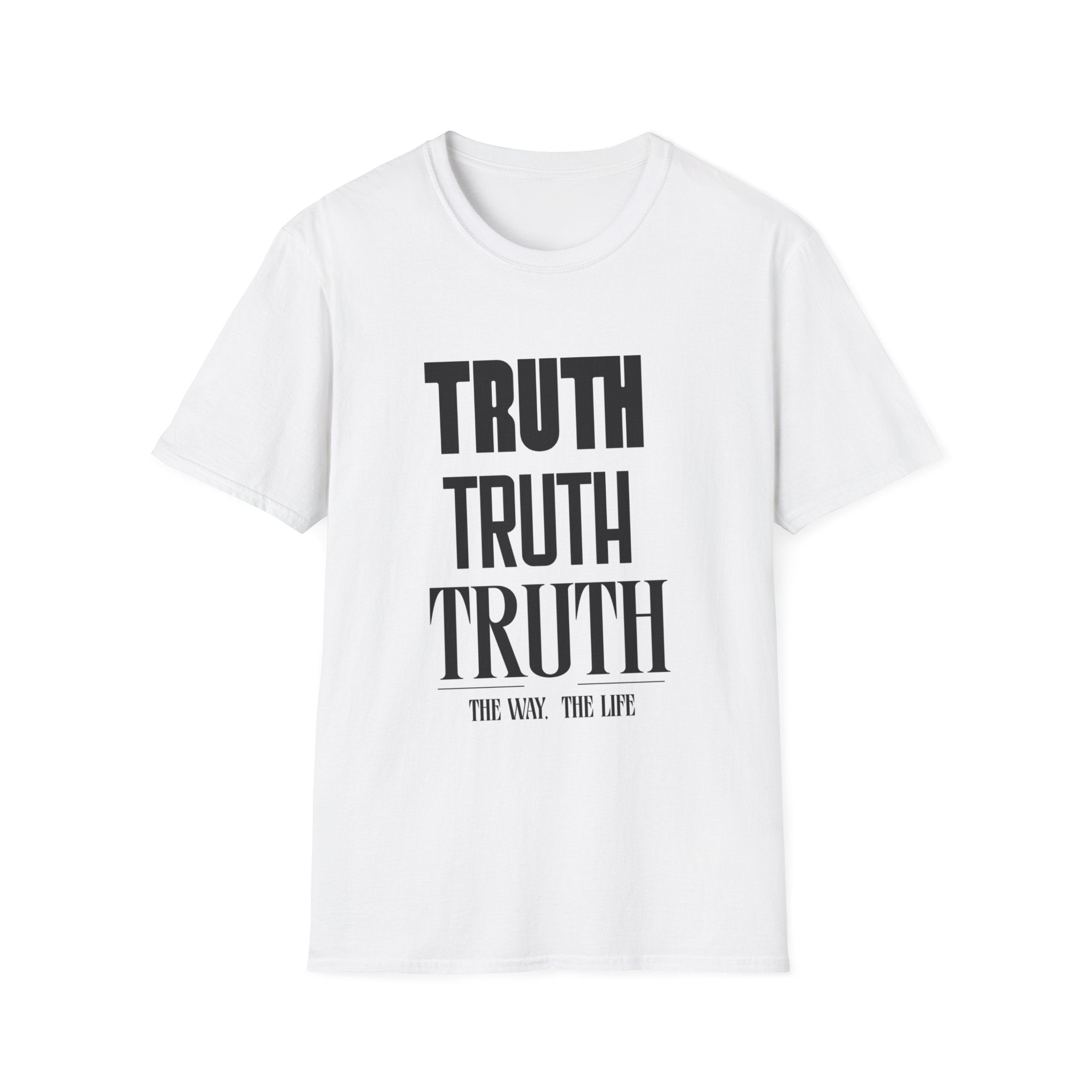 Truth Stack T-Shirt — “Truth. Truth. Truth.” Inspirational Christian Tee