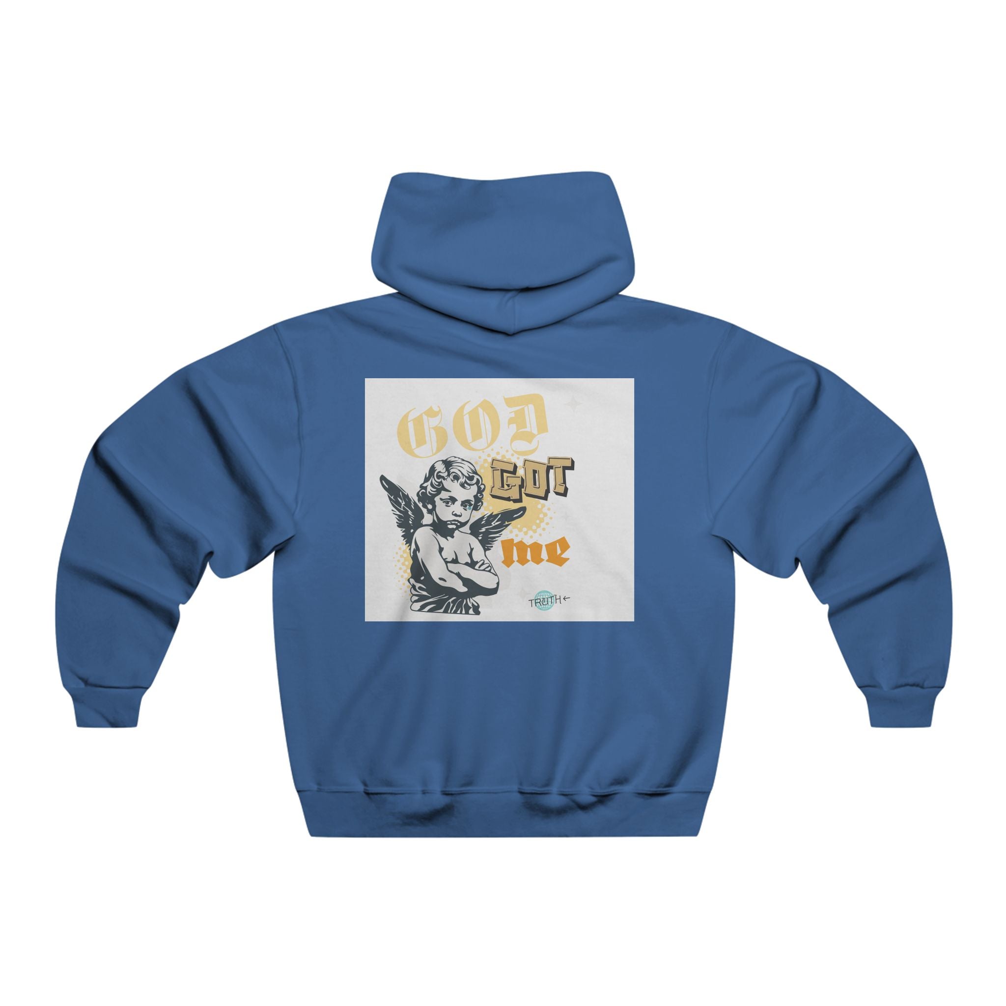 God Got Me Hoodie — Angel Graphic Pullover for Faith & Streetwear