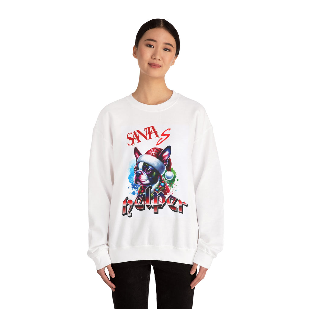 Christmas Puppy 'Santa's Helper' Sweatshirt — Jingle All The Way 2025