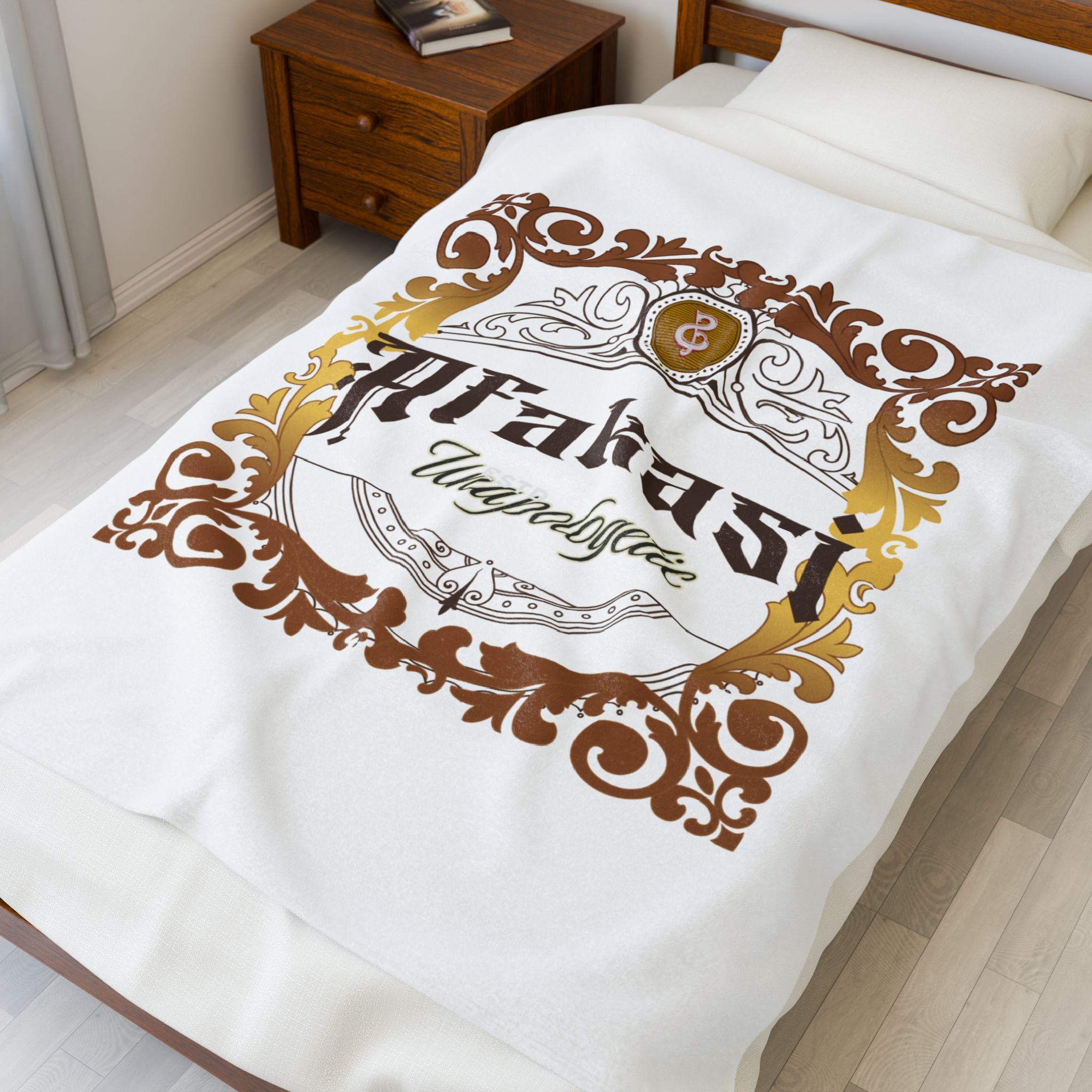 Velveteen Plush Blanket — "Afakasi Unapologetic" Decorative Throw