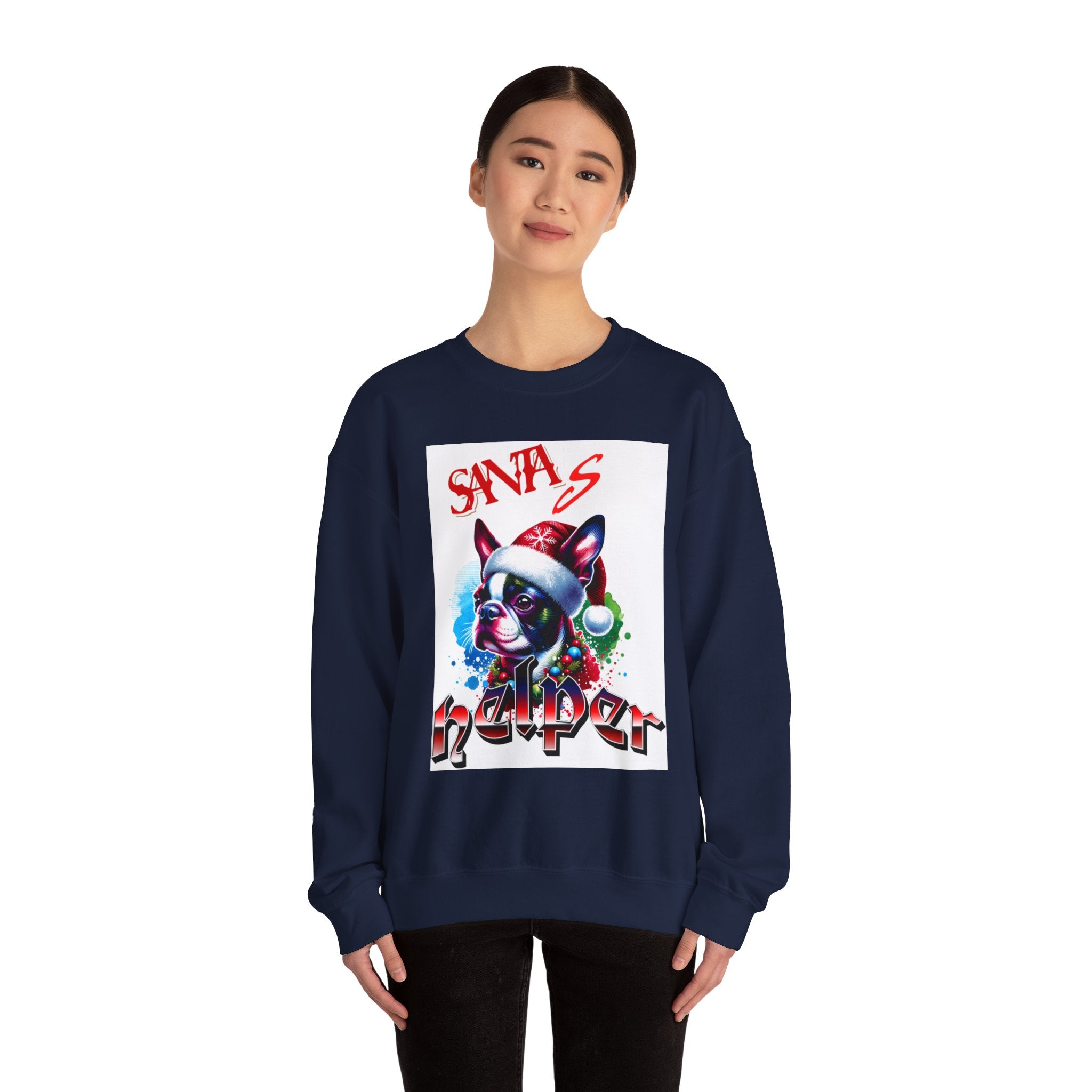 Christmas Puppy 'Santa's Helper' Sweatshirt — Jingle All The Way 2025