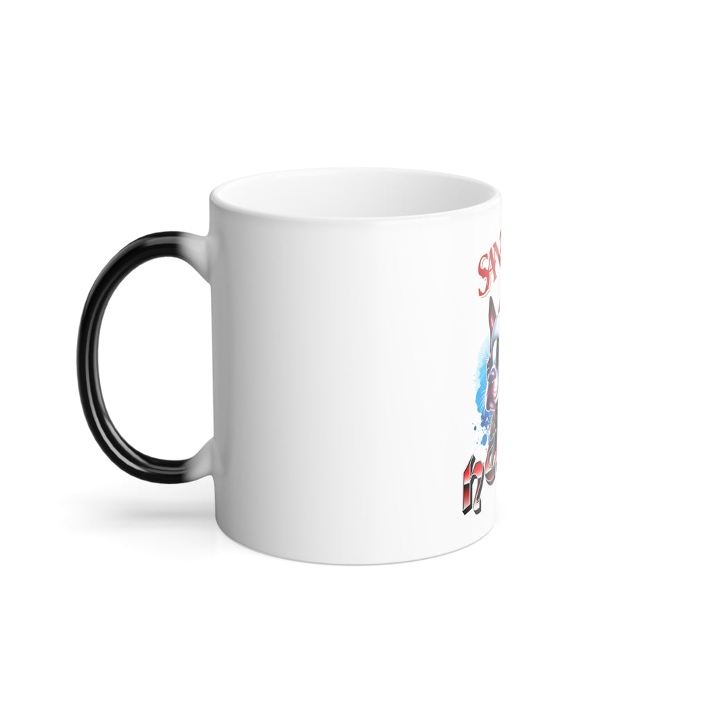 Color-Changing Mug — Santa’s Helper Dog Christmas 11oz