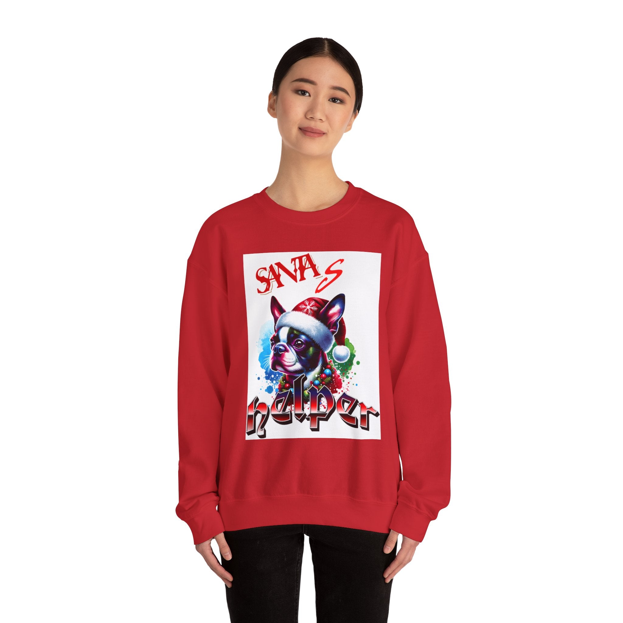 Christmas Puppy 'Santa's Helper' Sweatshirt — Jingle All The Way 2025