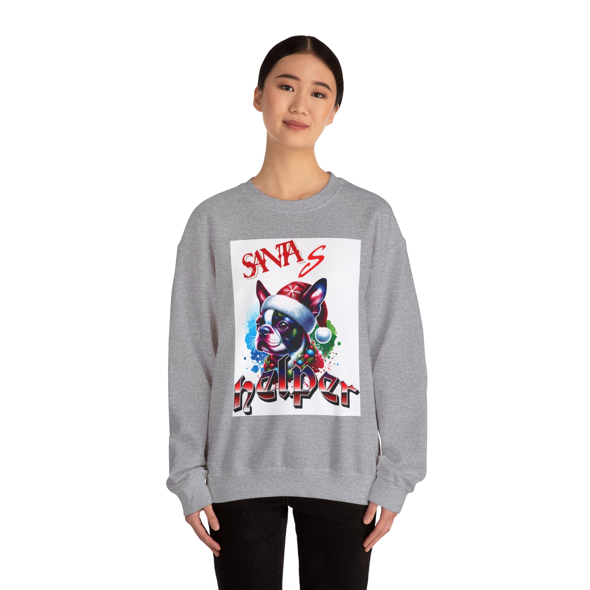 Christmas Puppy 'Santa's Helper' Sweatshirt — Jingle All The Way 2025