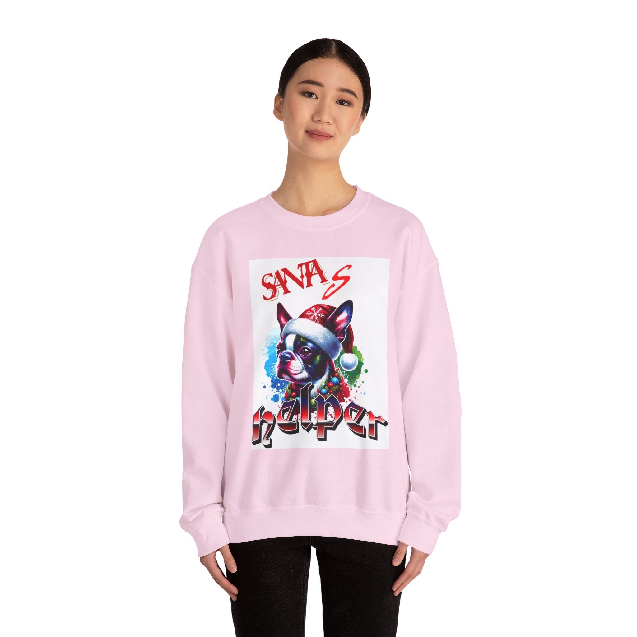 Christmas Puppy 'Santa's Helper' Sweatshirt — Jingle All The Way 2025