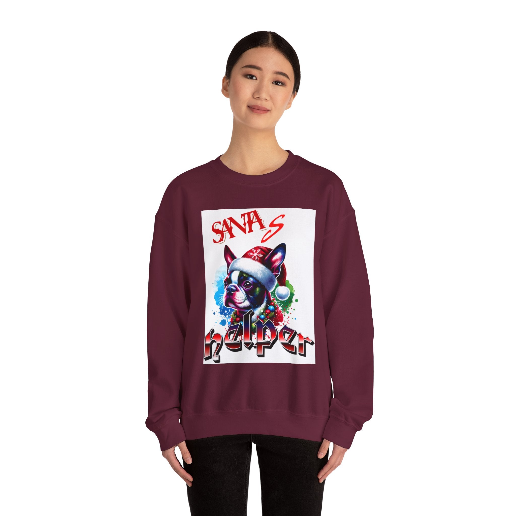 Christmas Puppy 'Santa's Helper' Sweatshirt — Jingle All The Way 2025