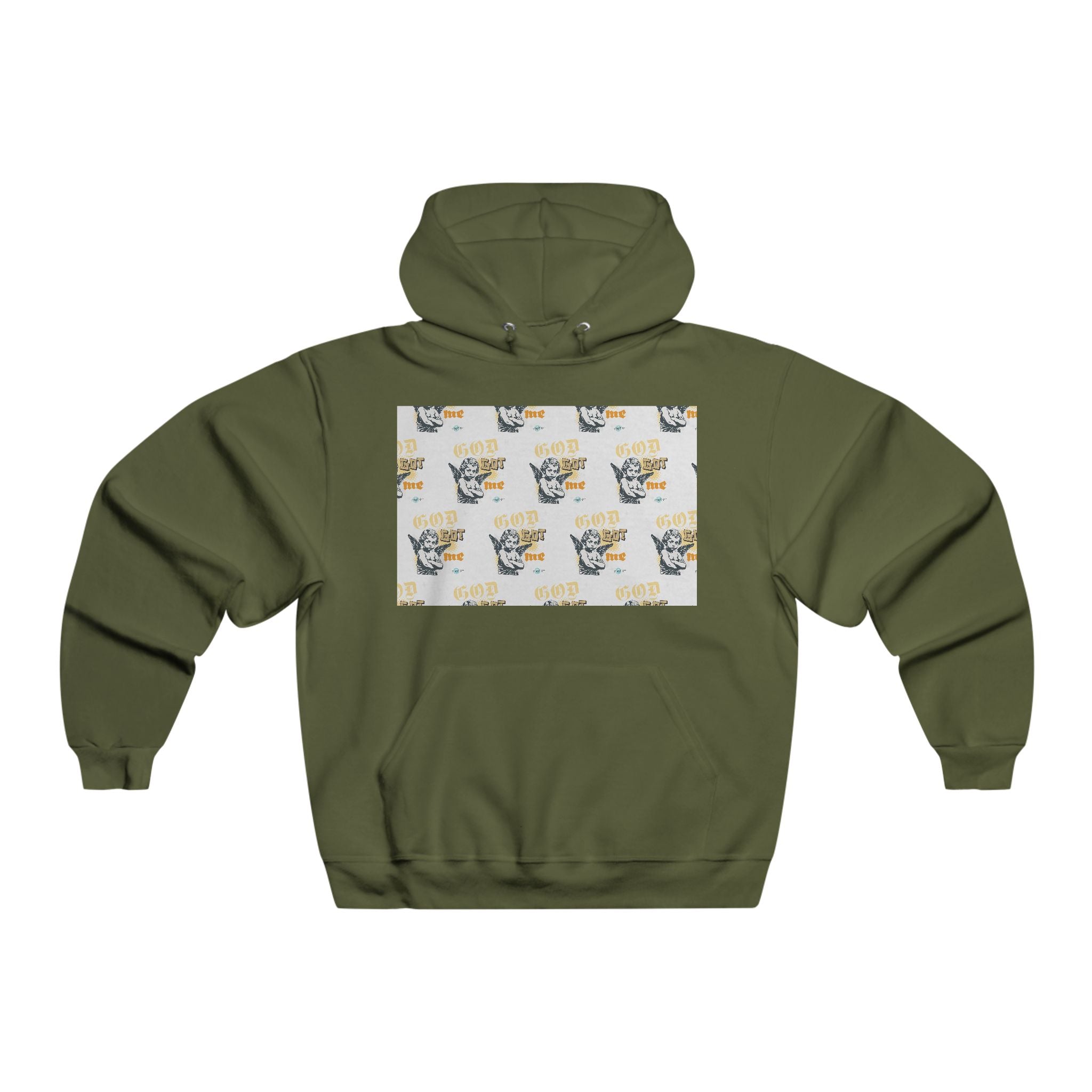 God Got Me Hoodie — Angel Graphic Pullover for Faith & Streetwear