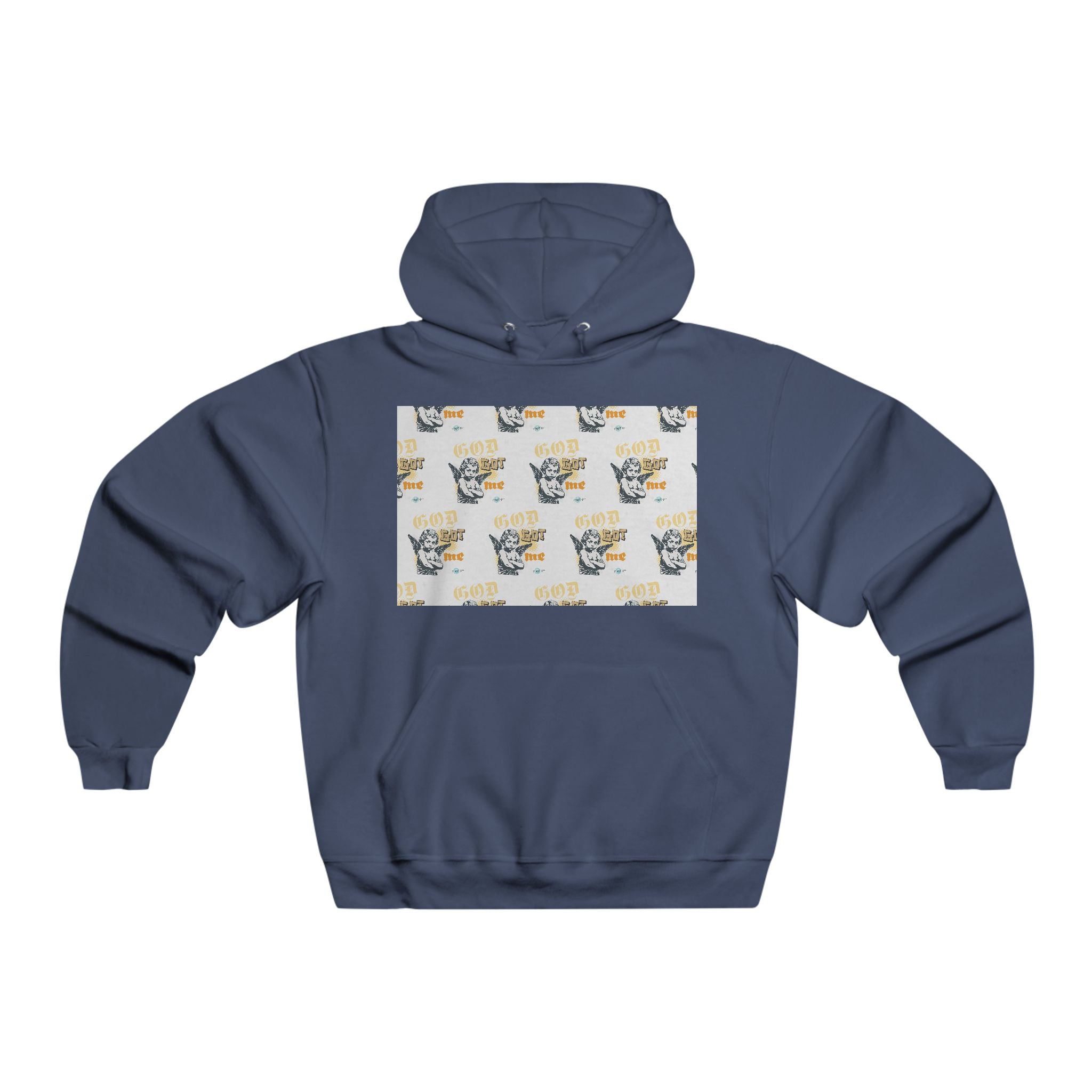 God Got Me Hoodie — Angel Graphic Pullover for Faith & Streetwear