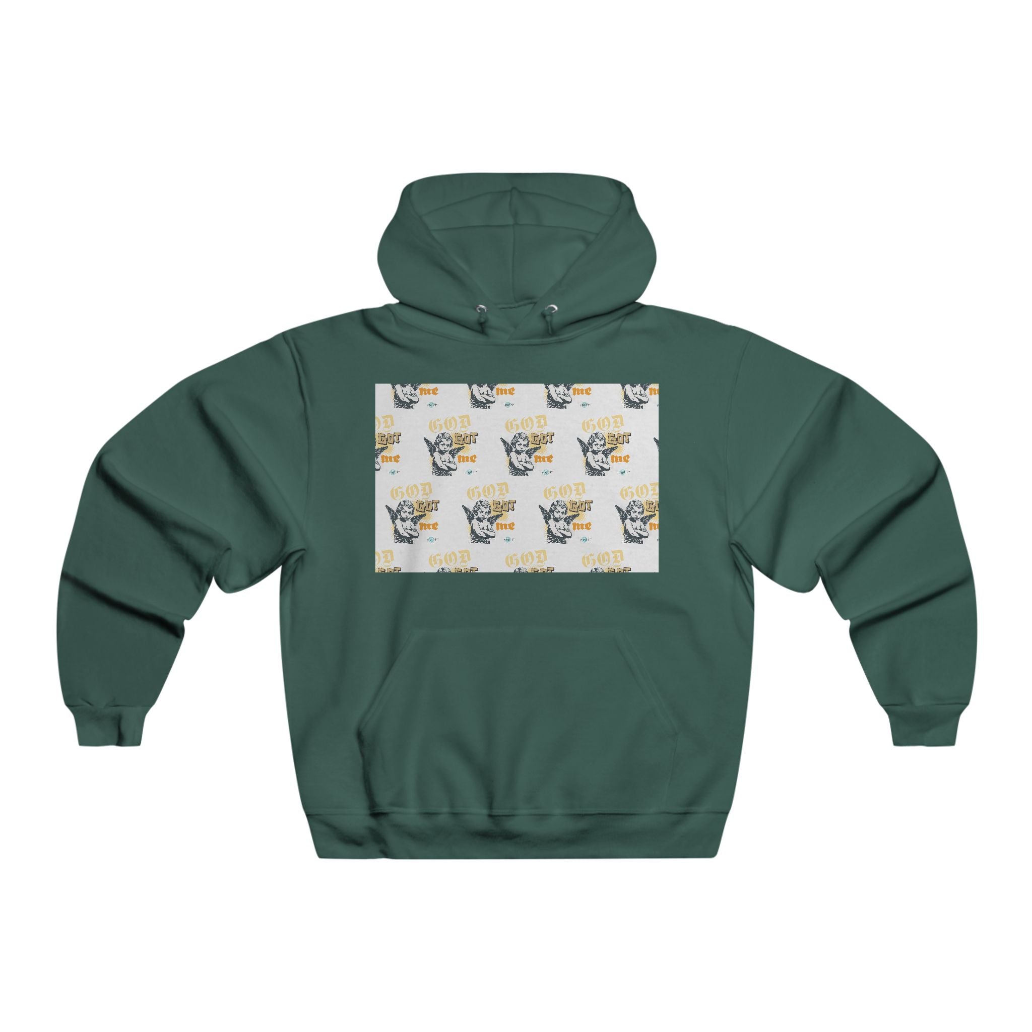 God Got Me Hoodie — Angel Graphic Pullover for Faith & Streetwear