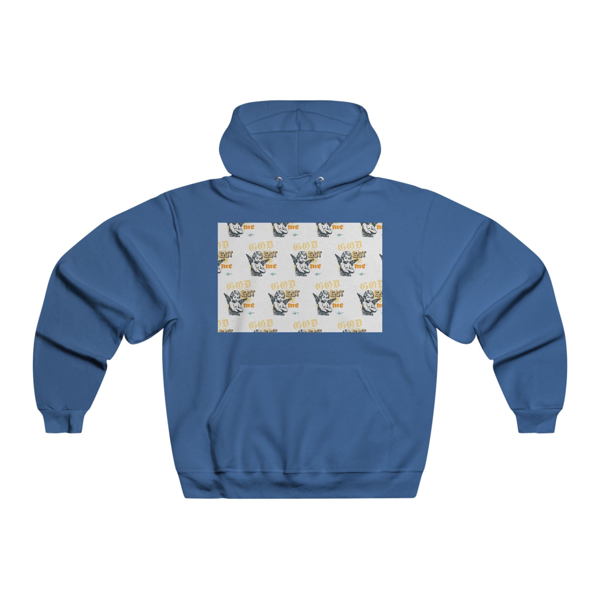 God Got Me Hoodie — Angel Graphic Pullover for Faith & Streetwear