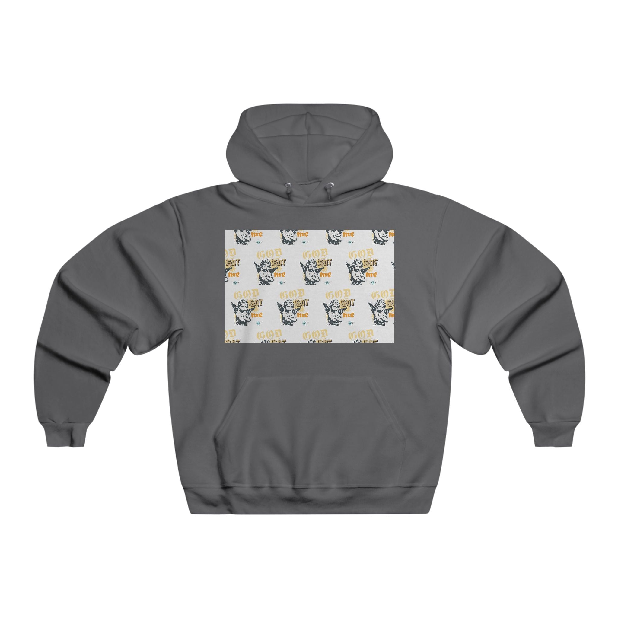 God Got Me Hoodie — Angel Graphic Pullover for Faith & Streetwear