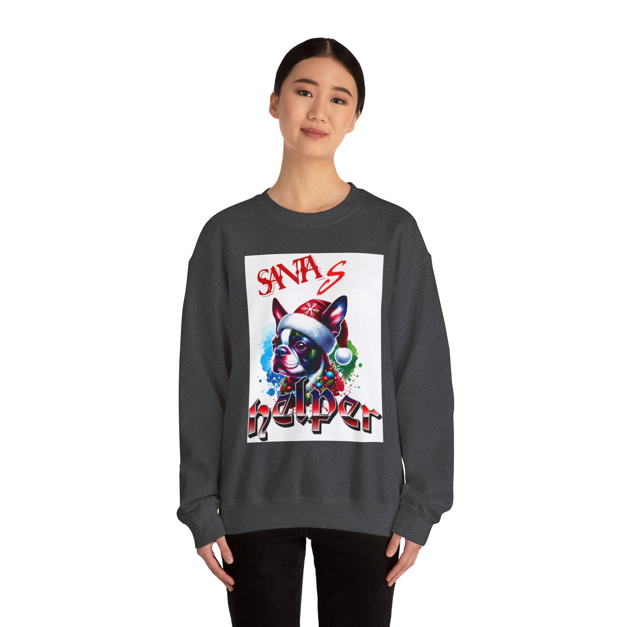 Christmas Puppy 'Santa's Helper' Sweatshirt — Jingle All The Way 2025