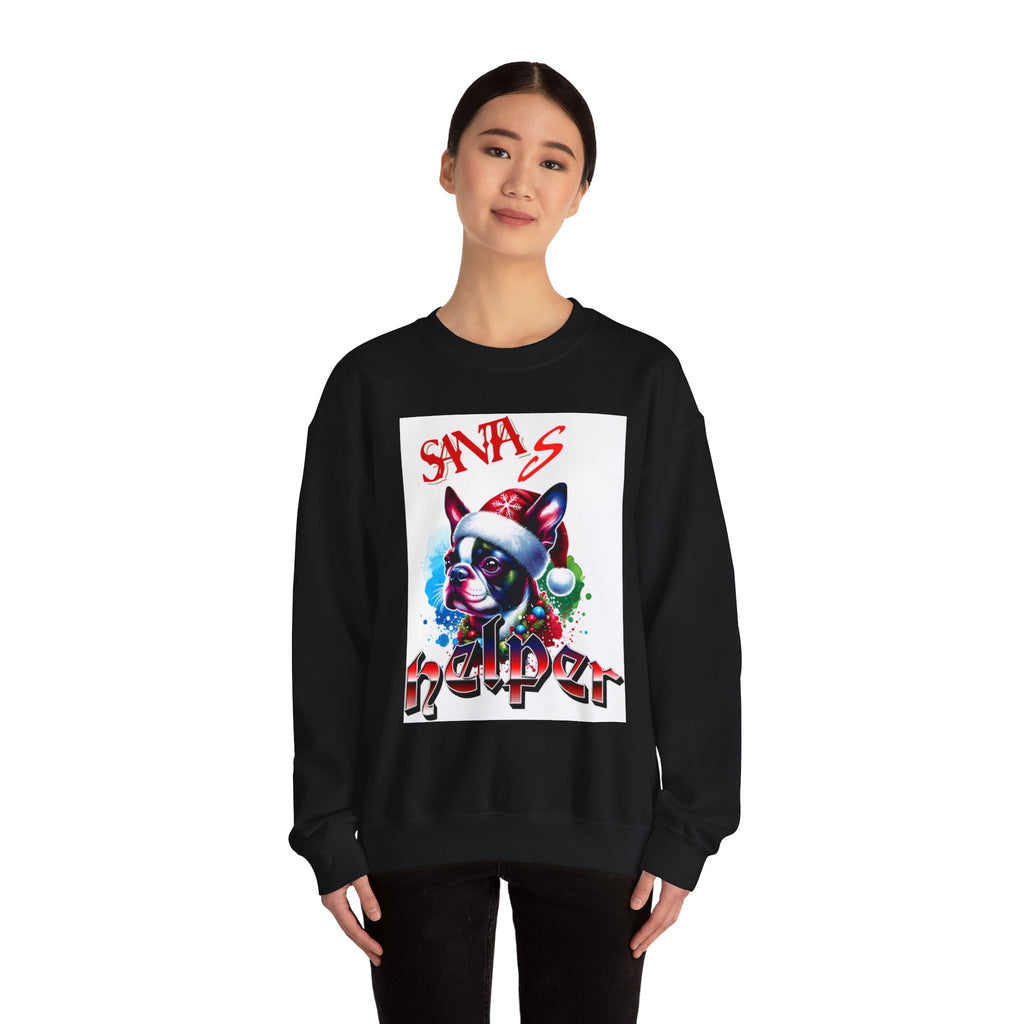 Christmas Puppy 'Santa's Helper' Sweatshirt — Jingle All The Way 2025