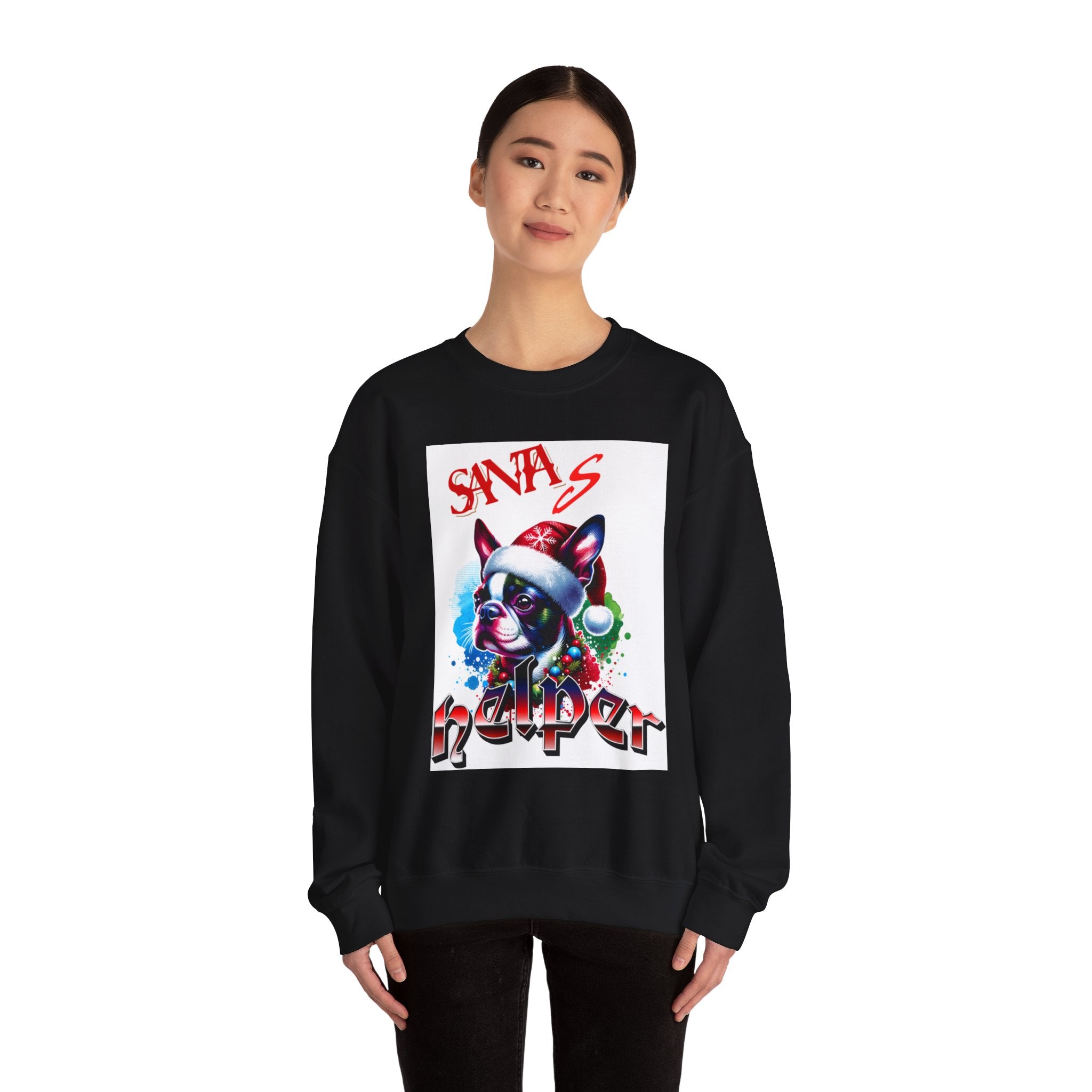 Christmas Puppy 'Santa's Helper' Sweatshirt — Jingle All The Way 2025